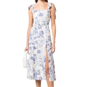 Stunning Reformation Blue Floral Long Dress